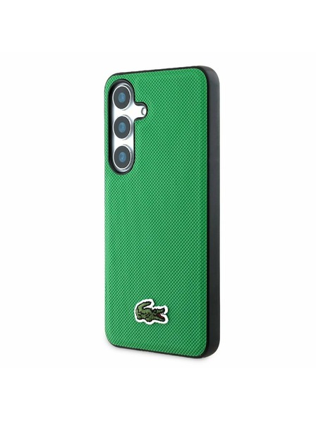 Lacoste Lacoste Iconic Petit Pique Woven Logo MagSafe Zadní Kryt pro Samsung Galaxy S25 Green
