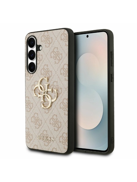 Guess Guess PU 4G Metal Logo Zadní Kryt pro Samsung Galaxy S25 FE Pink