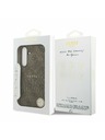 Guess Guess PU Leather 4G Colored Ring MagSafe Zadní Kryt pro Samsung Galaxy S25 FE Brown