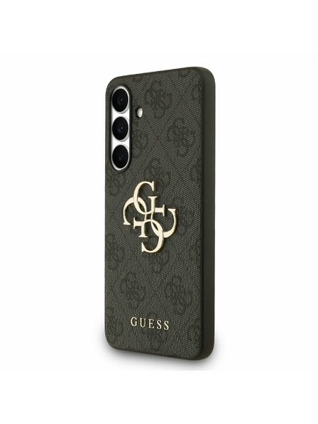 Guess Guess PU 4G Metal Logo Zadní Kryt pro Samsung Galaxy S25 FE Grey