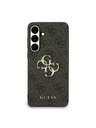 Guess Guess PU 4G Metal Logo Zadní Kryt pro Samsung Galaxy S25 FE Grey