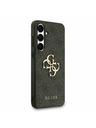 Guess Guess PU 4G Metal Logo Zadní Kryt pro Samsung Galaxy S25 FE Grey