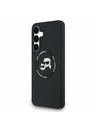 Karl Lagerfeld Karl Lagerfeld Liquid Silicone K&CH Heads MagSafe Zadní Kryt pro Samsung Galaxy S25 FE Black