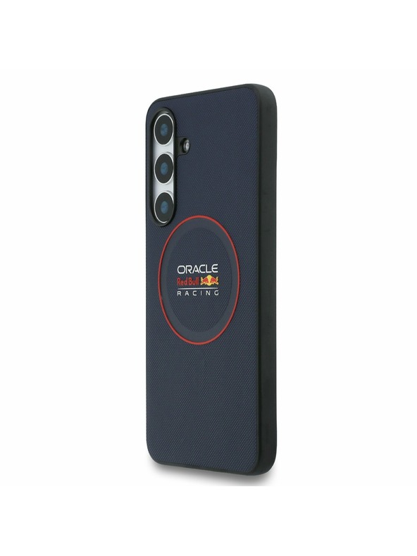 Red Bull Red Bull PU Leather Red Ring MagSafe Zadní Kryt pro Samsung Galaxy S25 FE Navy