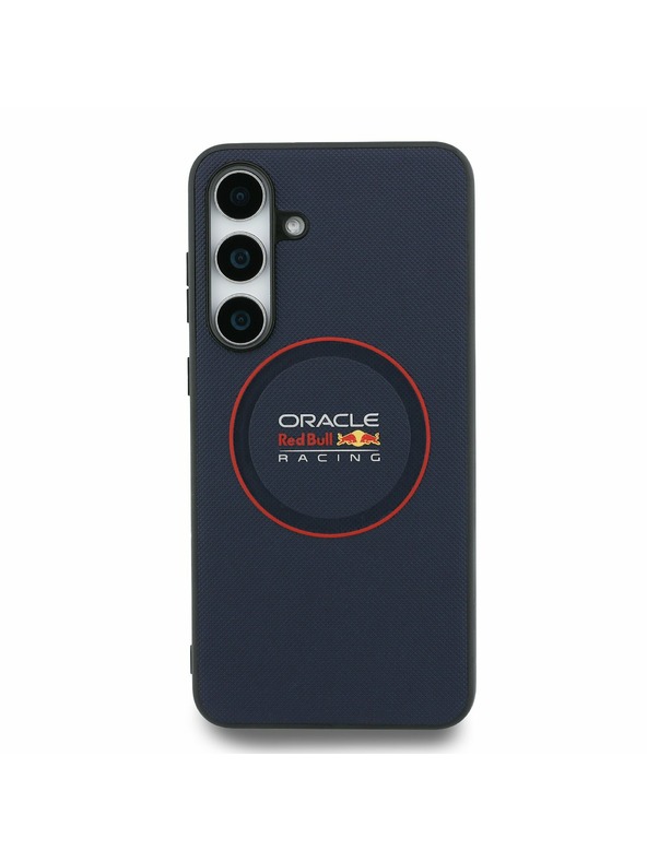 Red Bull Red Bull PU Leather Red Ring MagSafe Zadní Kryt pro Samsung Galaxy S25 FE Navy