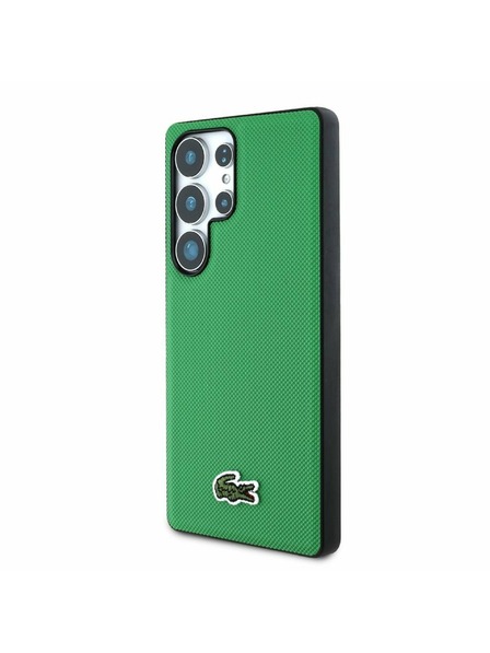 Lacoste Lacoste Iconic Petit Pique Woven Logo MagSafe Zadní Kryt pro Samsung Galaxy S25 Ultra Green
