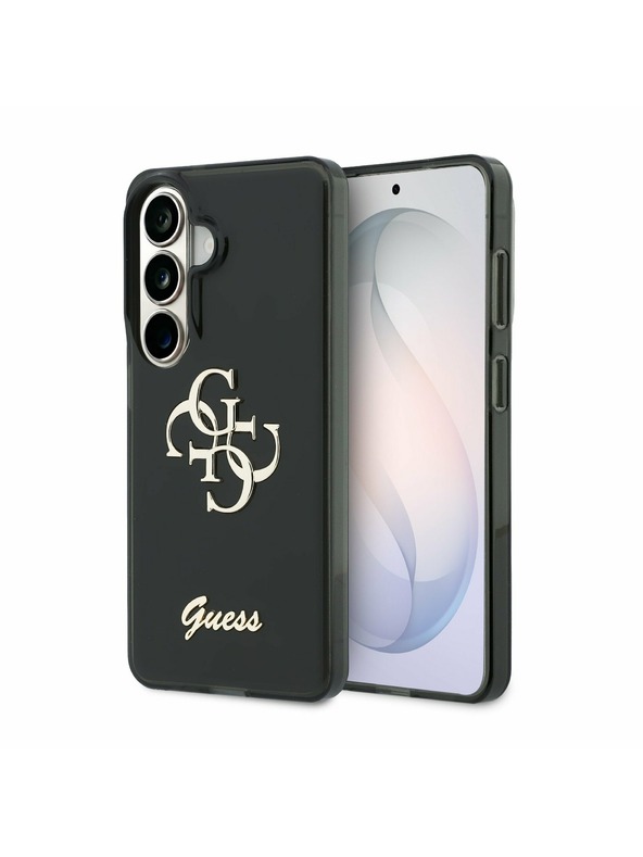Guess Guess IML 4G Script Metal Logo Zadní Kryt pro Samsung Galaxy 26 Black