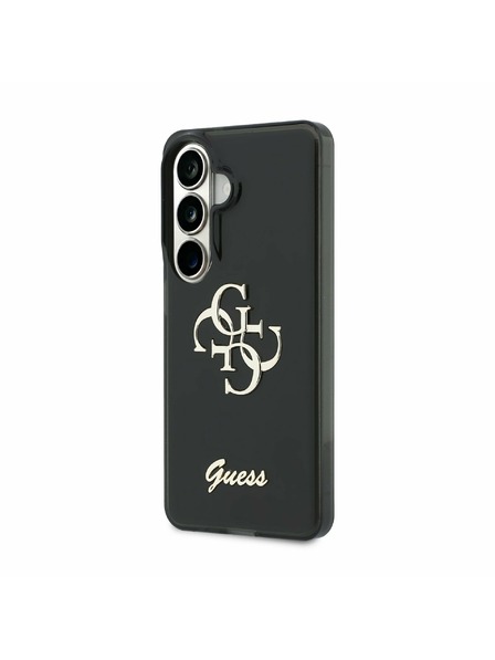 Guess Guess IML 4G Script Metal Logo Zadní Kryt pro Samsung Galaxy 26 Black