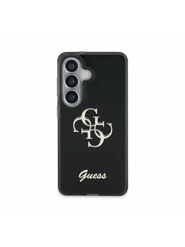 Guess Guess IML 4G Script Metal Logo Zadní Kryt pro Samsung Galaxy 26 Black