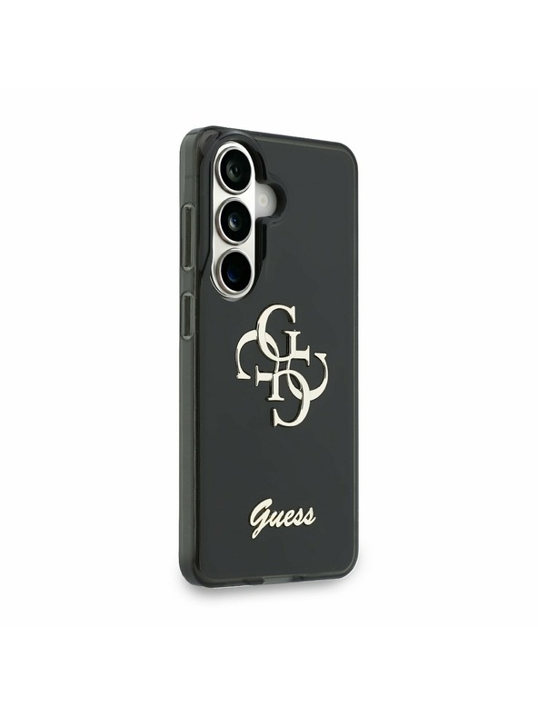 Guess Guess IML 4G Script Metal Logo Zadní Kryt pro Samsung Galaxy 26 Black