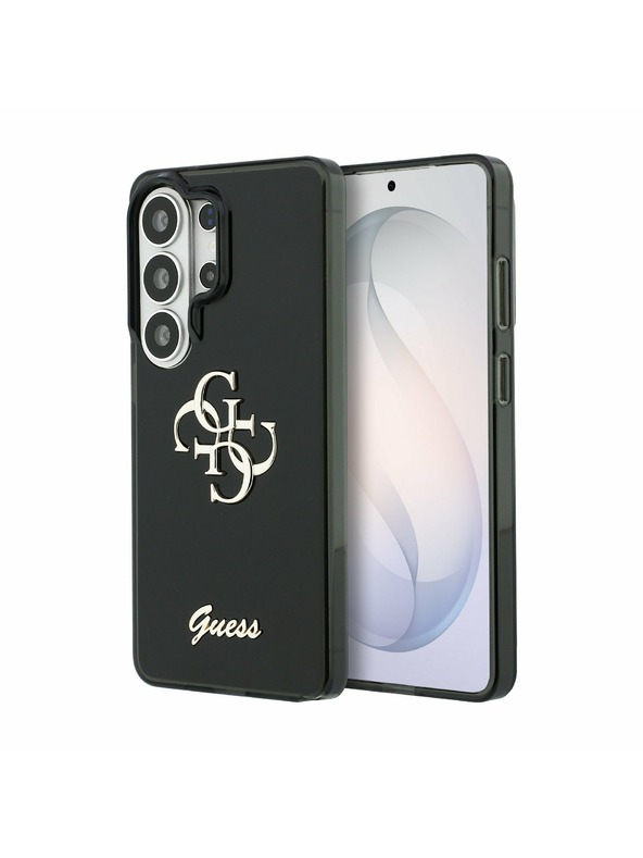 Guess Guess IML 4G Script Metal Logo Zadní Kryt pro Samsung Galaxy 26 Ultra Black