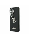 Guess Guess IML 4G Script Metal Logo Zadní Kryt pro Samsung Galaxy 26 Ultra Black
