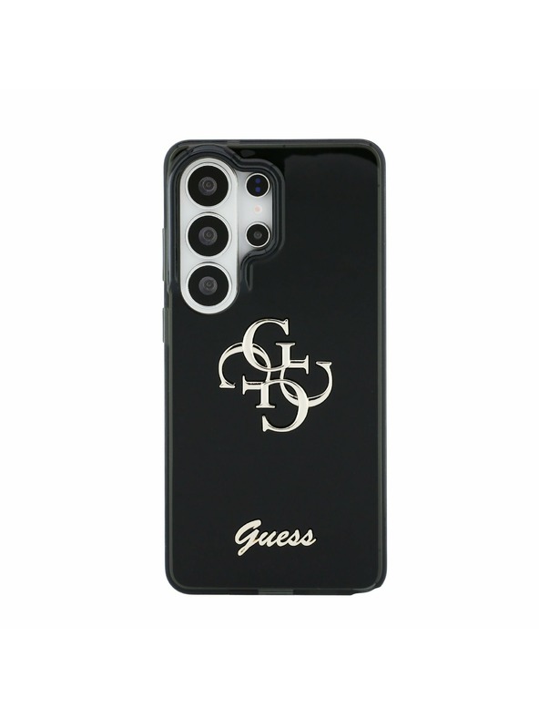 Guess Guess IML 4G Script Metal Logo Zadní Kryt pro Samsung Galaxy 26 Ultra Black