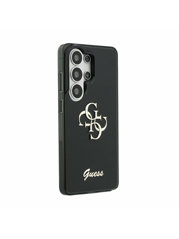 Guess Guess IML 4G Script Metal Logo Zadní Kryt pro Samsung Galaxy 26 Ultra Black