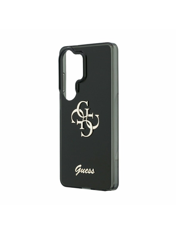 Guess Guess IML 4G Script Metal Logo Zadní Kryt pro Samsung Galaxy 26 Ultra Black