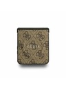 Guess Guess PU Leather 4G Colored Ring Magnetic Zadní Kryt pro Samsung Galaxy Z Flip 7 Brown