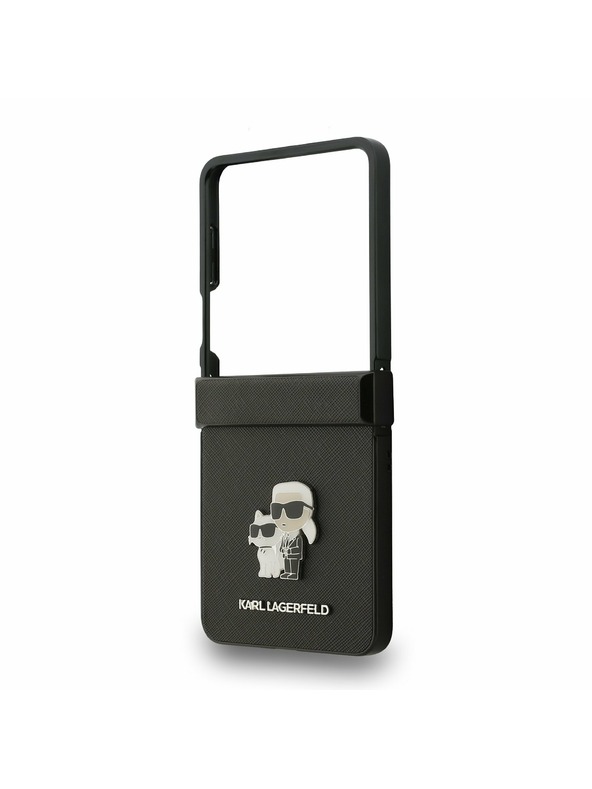 Karl Lagerfeld Karl Lagerfeld PU Saffiano Karl and Choupette Zadní Kryt pro Samsung Galaxy Z Flip 7 Black