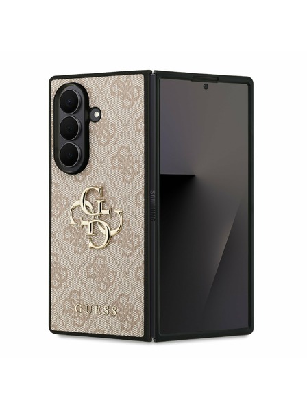 Guess Guess PU 4G Metal Logo Zadní Kryt pro Samsung Galaxy Z Fold 7 Pink