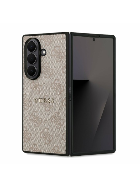 Guess Guess PU Leather 4G Colored Ring Magnetic Zadní Kryt pro Samsung Galaxy Z Fold 7 Pink