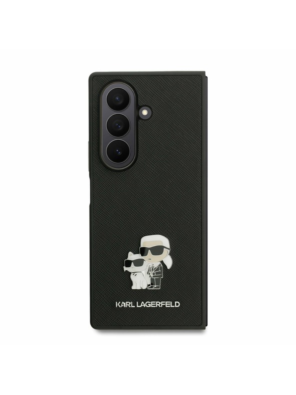 Karl Lagerfeld Karl Lagerfeld PU Saffiano Karl and Choupette Zadní Kryt pro Samsung Galaxy Z Fold 7 Black