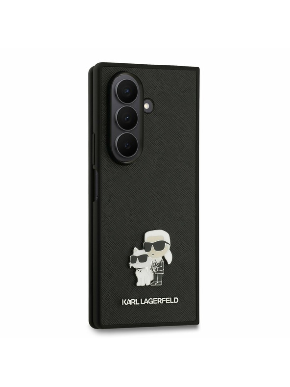 Karl Lagerfeld Karl Lagerfeld PU Saffiano Karl and Choupette Zadní Kryt pro Samsung Galaxy Z Fold 7 Black