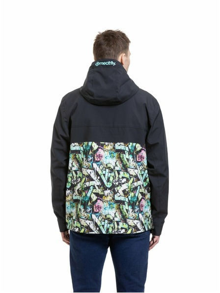 Meatfly Meatfly pánská street bunda Garen Black / Graffiti