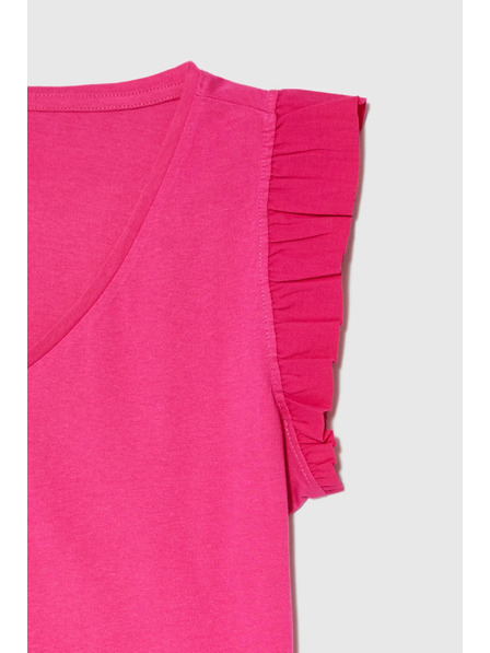 Moodo Blůzka z bavlny růžová Moodo