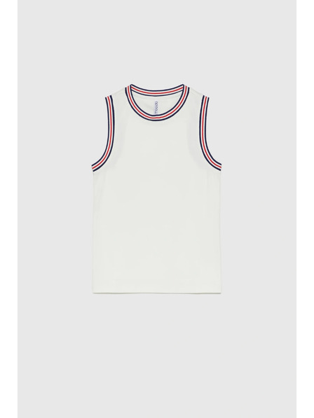 Moodo Bavlněný top bílý Moodo