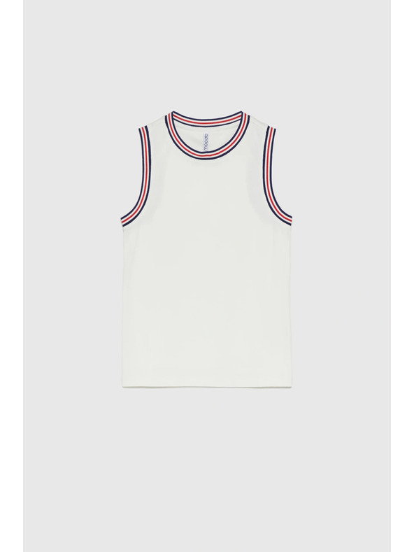 Moodo Bavlněný top bílý Moodo