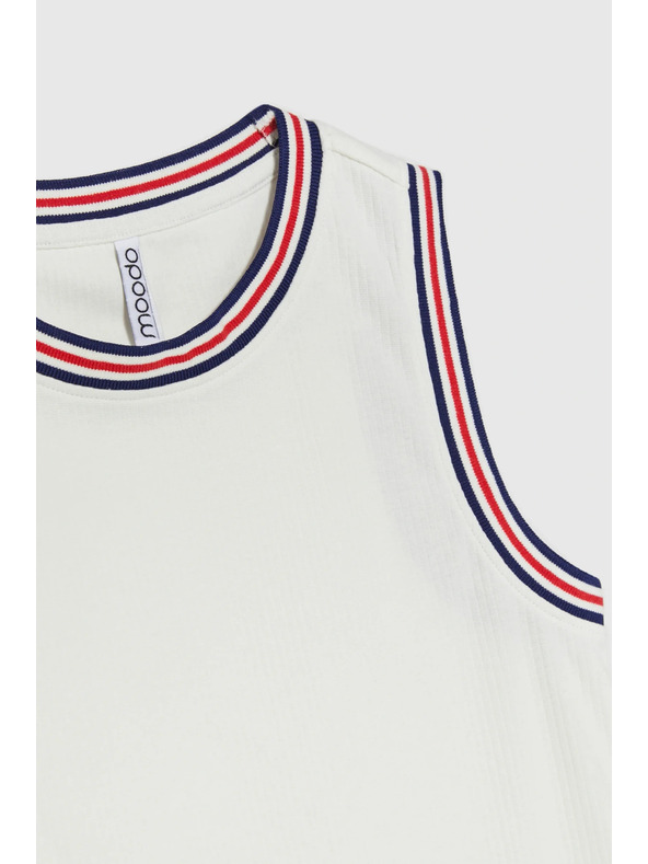 Moodo Bavlněný top bílý Moodo