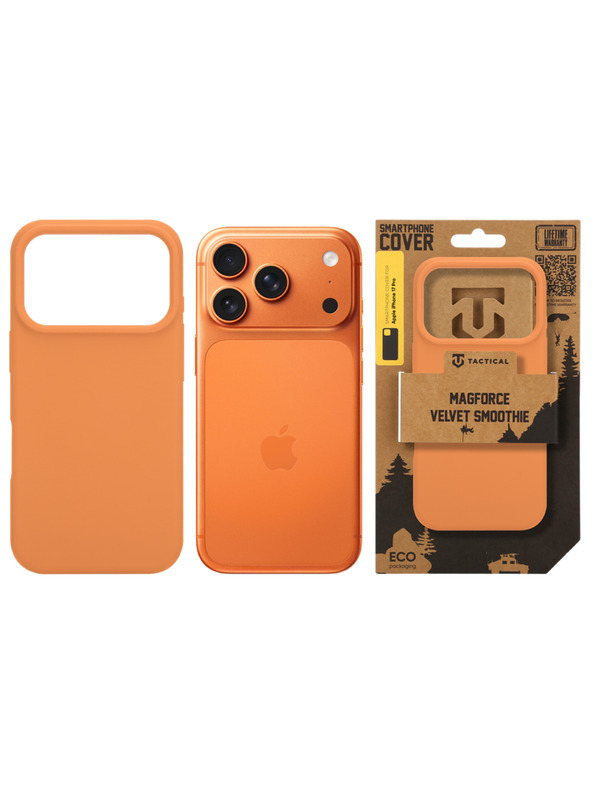 Tactical Tactical MagForce Velvet Smoothie Kryt pro Apple iPhone 17 Pro Agent Orange
