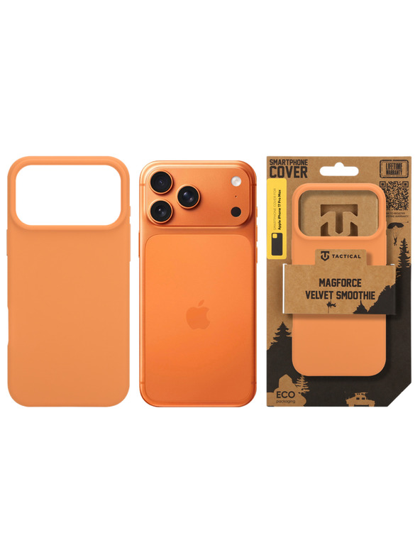 Tactical Tactical MagForce Velvet Smoothie Kryt pro Apple iPhone 17 Pro Max Agent Orange