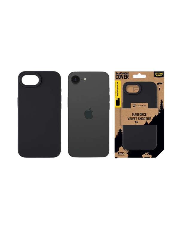 Tactical Tactical MagForce Velvet Smoothie Kryt pro Apple iPhone 16e/17e Asphalt