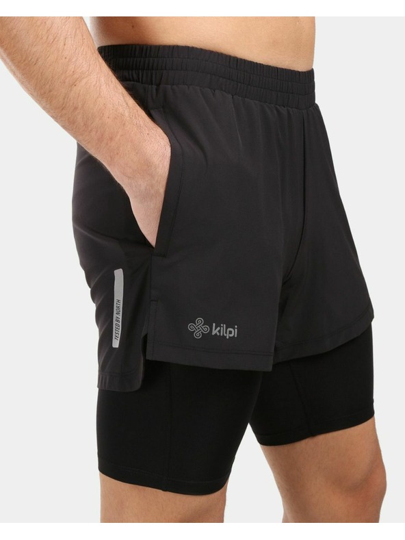 Kilpi Pánské běžecké kraťasy pro pohodlí a výkon Kilpi BRAGA-M Černá
