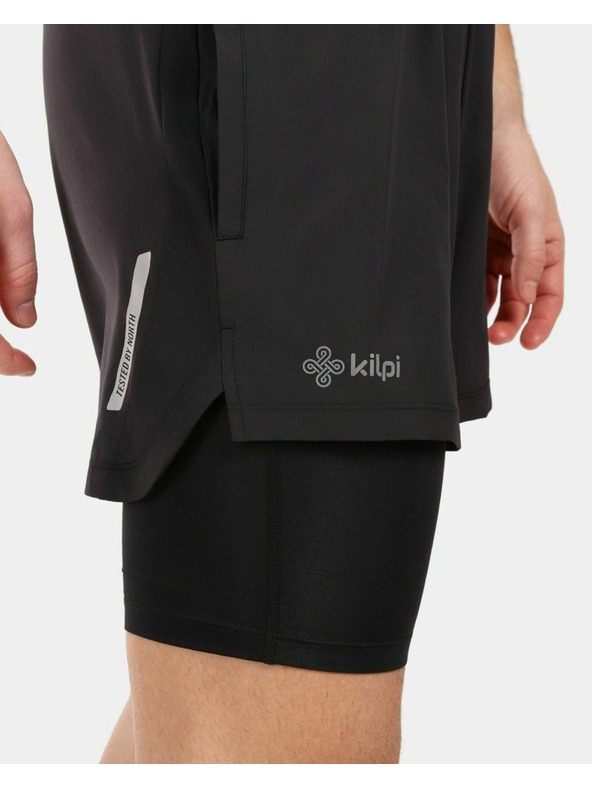Kilpi Pánské běžecké kraťasy pro pohodlí a výkon Kilpi BRAGA-M Černá