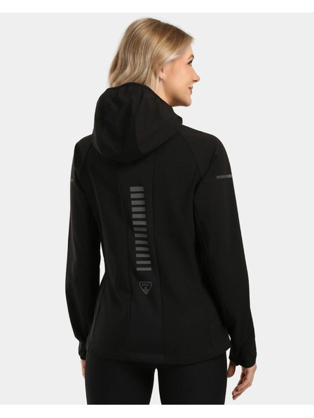 Kilpi Dámská nemebránová softshellová běžecká bunda Kilpi BALEO-W Černá