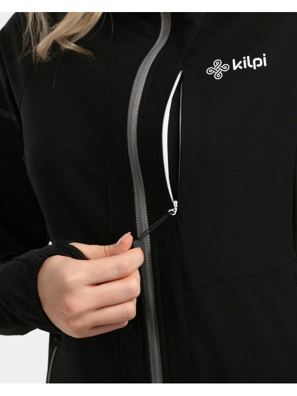 Kilpi Dámská nemebránová softshellová běžecká bunda Kilpi BALEO-W Černá