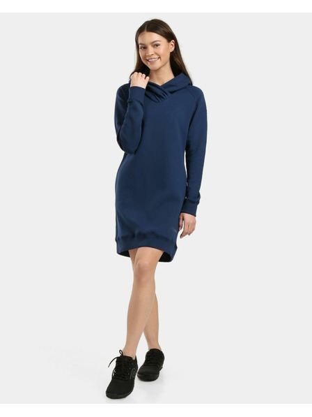 Kilpi Dámská dlouhá mikina s kapucí Kilpi HEYDEN-W Tmavě modrá