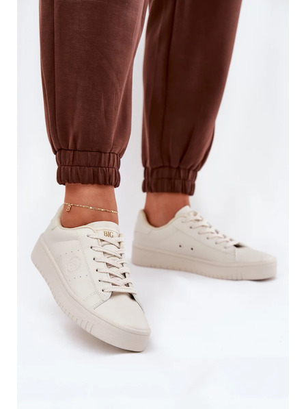 BIG STAR SHOES Dámské tenisky z ECO kůže Big Star – béžové