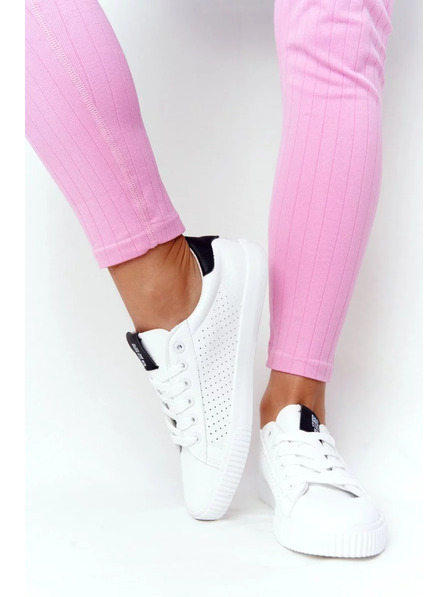 BIG STAR SHOES Dámské módní tenisky Big Star - bílé/černé