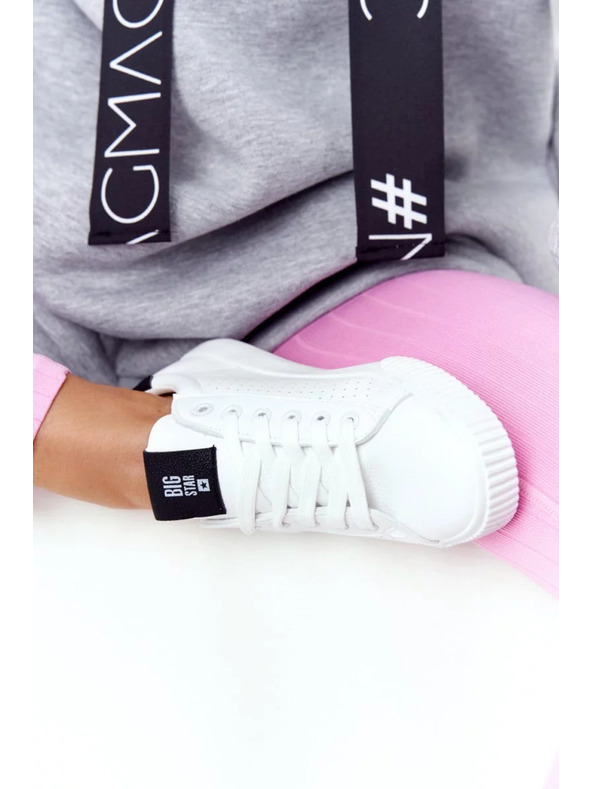 BIG STAR SHOES Dámské módní tenisky Big Star - bílé/černé