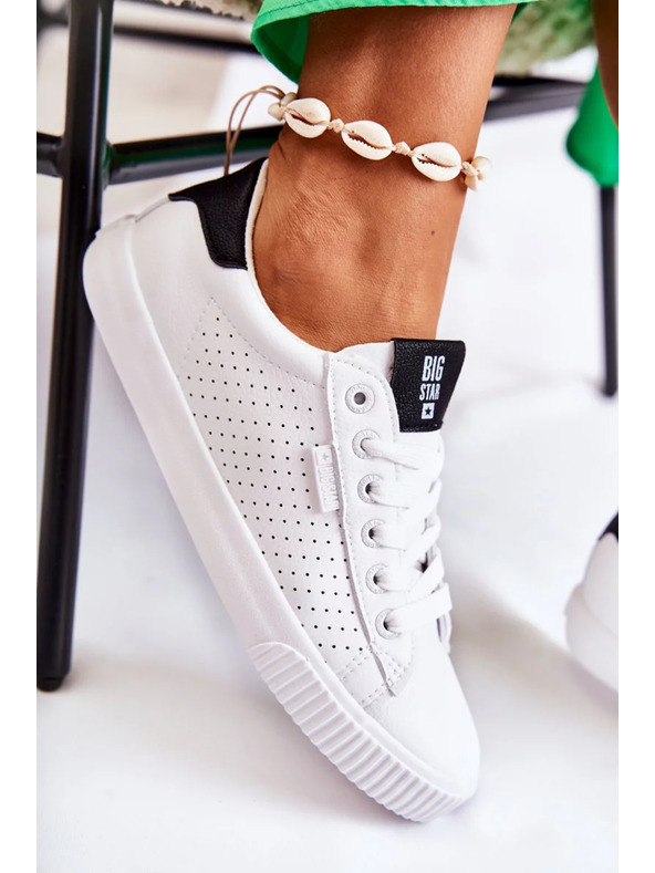 BIG STAR SHOES Dámské módní tenisky Big Star - bílé/černé