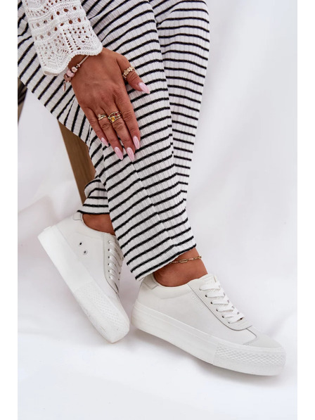 BIG STAR SHOES Dámské tenisky na platformě Big Star – bílé