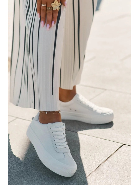 BIG STAR SHOES Dámské tenisky na platformě Big Star – bílé