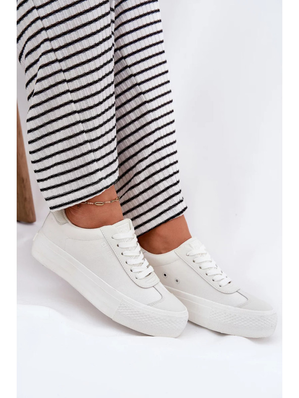 BIG STAR SHOES Dámské tenisky na platformě Big Star – bílé