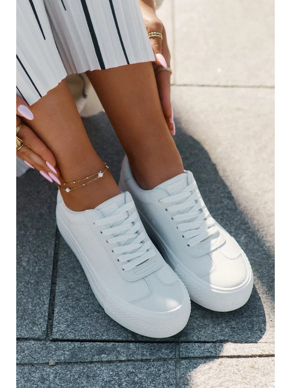 BIG STAR SHOES Dámské tenisky na platformě Big Star – bílé