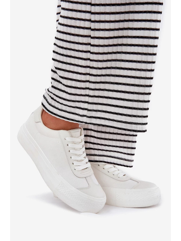 BIG STAR SHOES Dámské tenisky na platformě Big Star – bílé