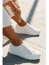 BIG STAR SHOES Dámské tenisky na platformě Big Star – bílé
