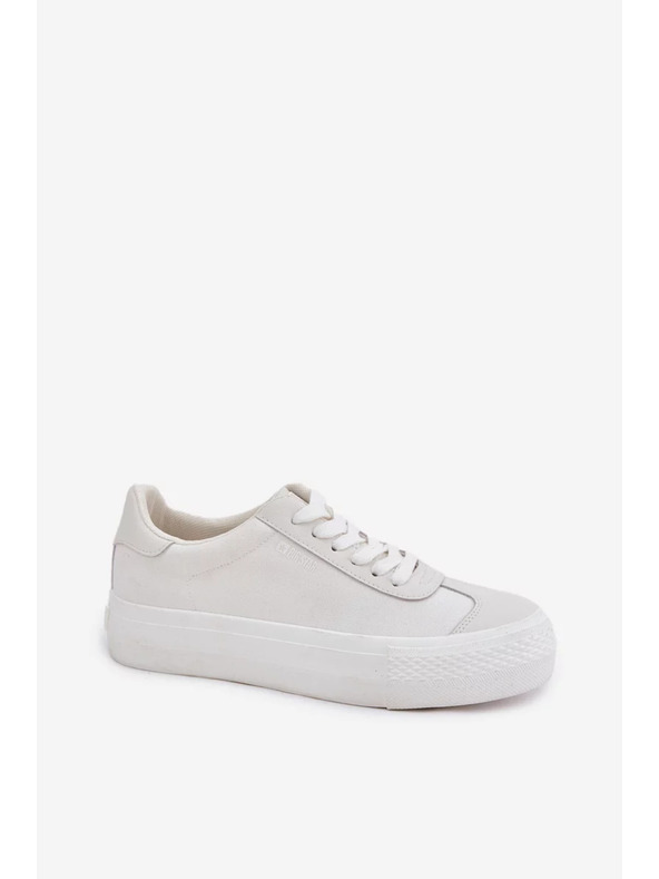 BIG STAR SHOES Dámské tenisky na platformě Big Star – bílé