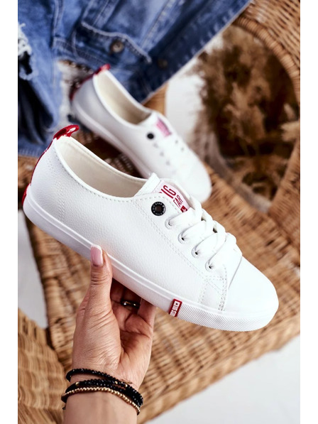 BIG STAR SHOES Dámské klasické tenisky Big Star - bílé/červené